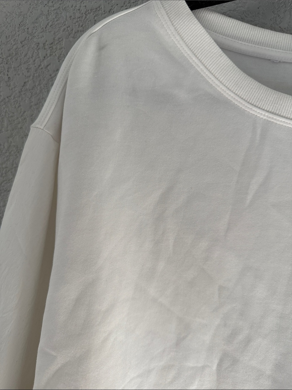 Athleta White Crewneck Pullover Tee - Picture 3 of 8
